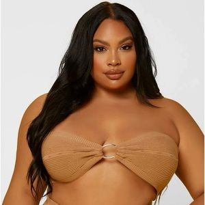 WOMENS 2XL SWEATER CROP HALTER